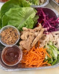Thai Chicken Lettuce Wraps (deconstructed)