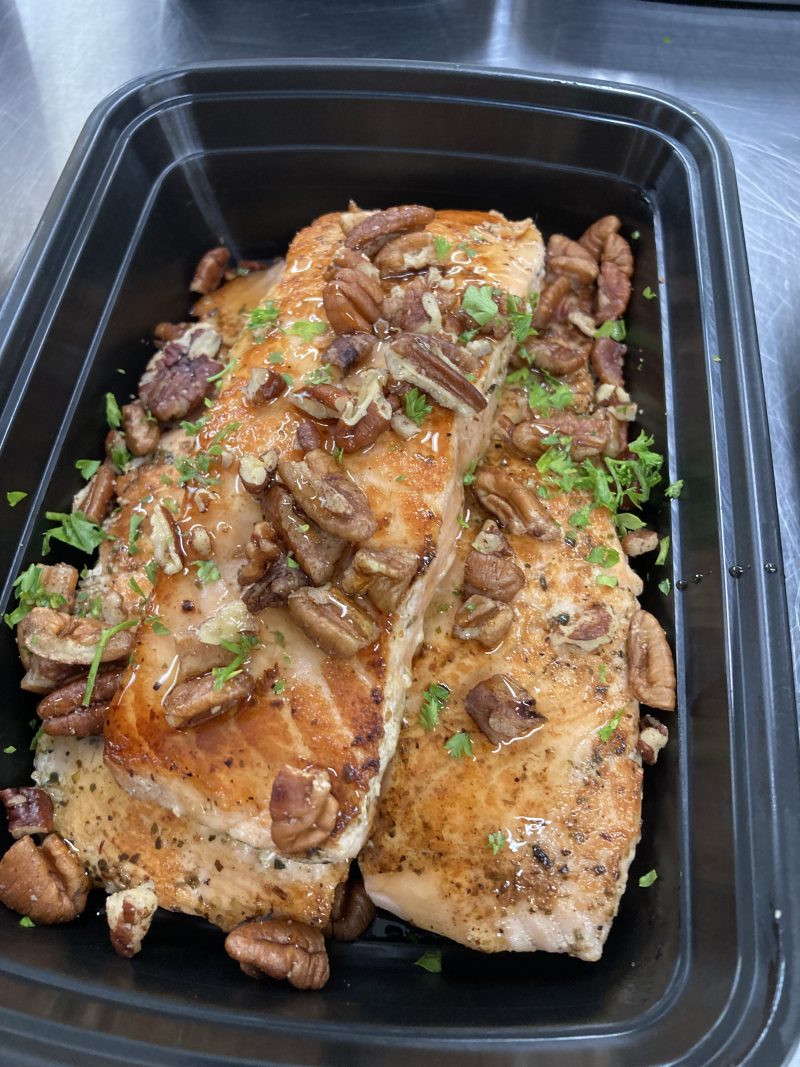 Maple Bourbon Glazed Salmon - back by popular demand