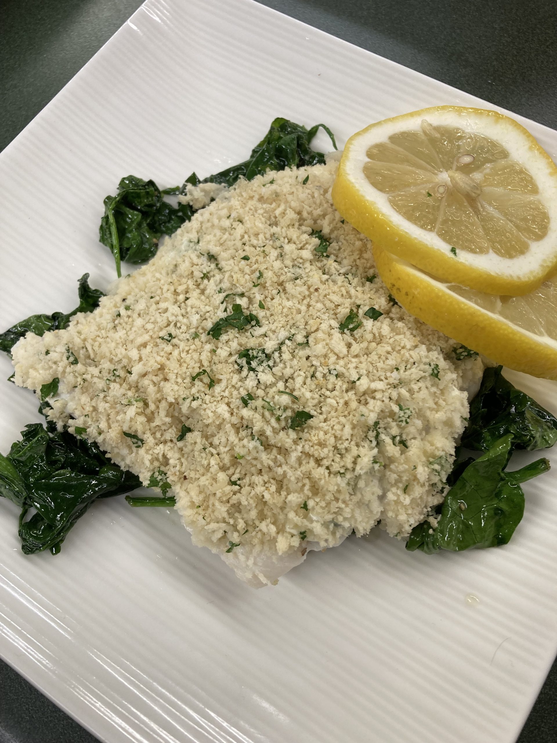 Broiled Haddock with Lemon Herb Butter
