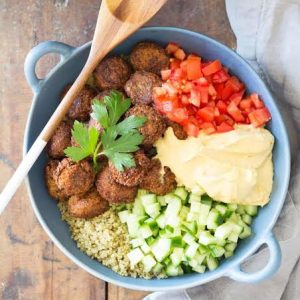 Falafel Bowl with Pita Points