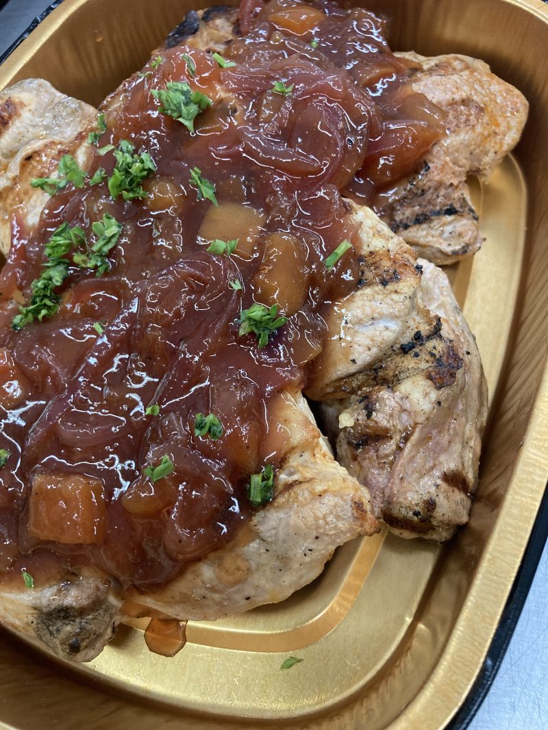 Balsamic Chicken with Red Onion Marmalade