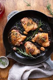 Garlic and Herb Roasted Chicken Thighs